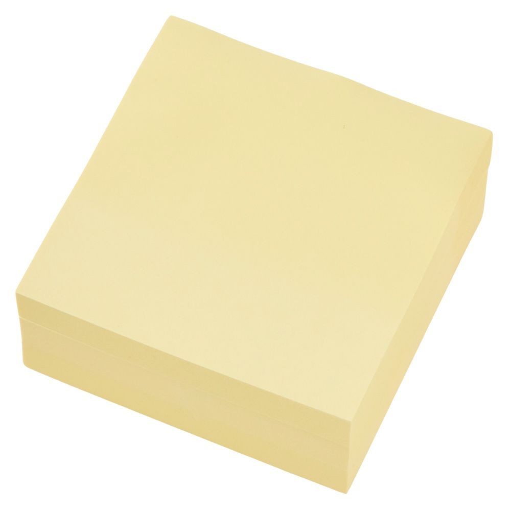 きれいにはれる大判付箋75&times;75ｍｍ, イエロー(100), 100枚入り