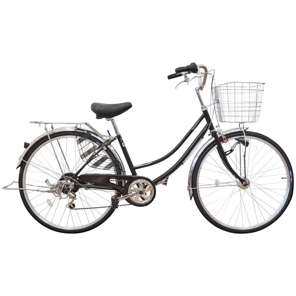 ２６インチ軽快車 外装6段変速　モルト, ブラック, 26インチ 外装6段
