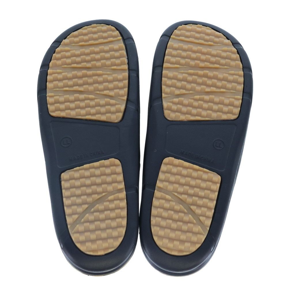 紳士　ＢＭ防滑高弾力　シャワーサンダル　ＢＫＧＤ　ＬＬ, ブラック&times;ゴールド, LLサイズ