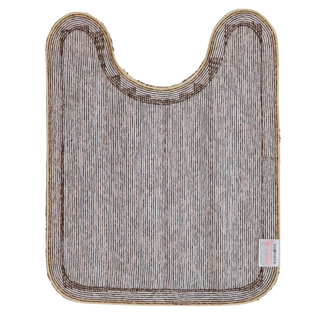 センコーＮＥＯツイード2ロングトイレマット, ブラウン, 75×60cm