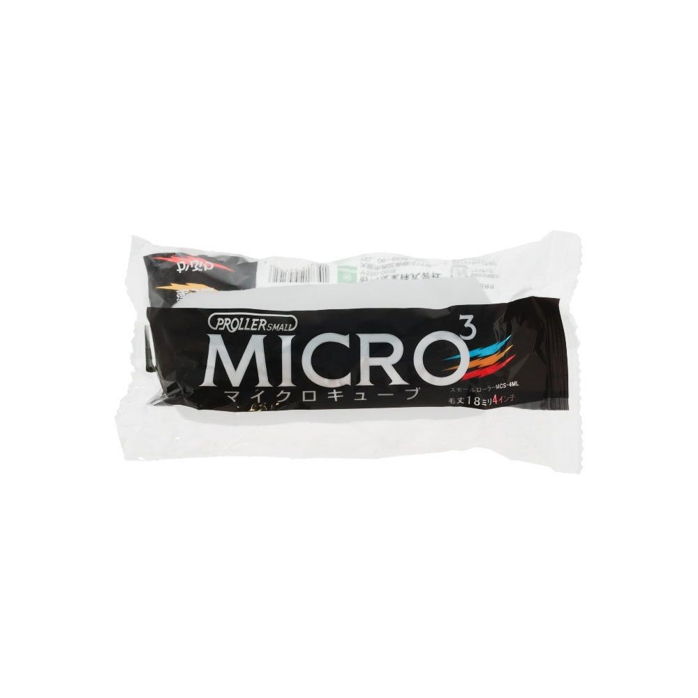 スモールローラーMICRO3（中長毛）4R 18mm, ホワイト, 4インチ