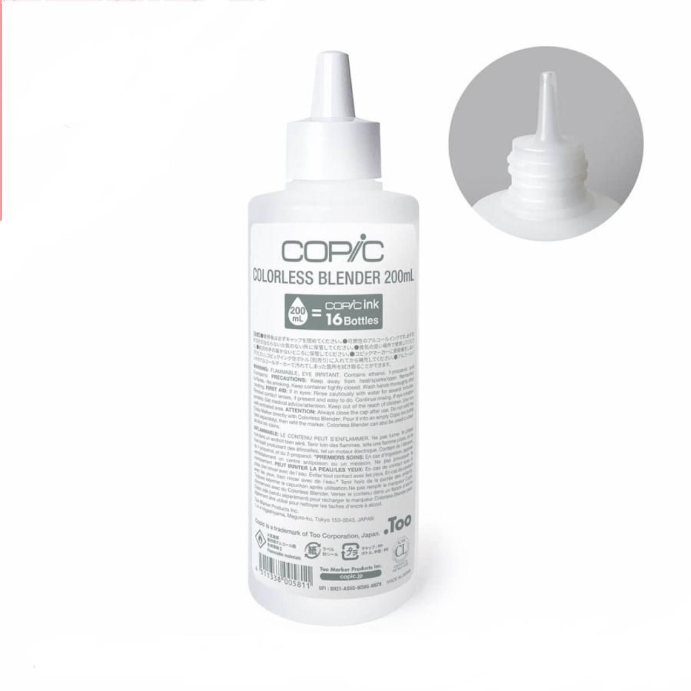 コピックバリオスインク カラーレスブレンダー 200ml (12604001) .Too, カラーレスブレンダー , バリオスインク 200ml 