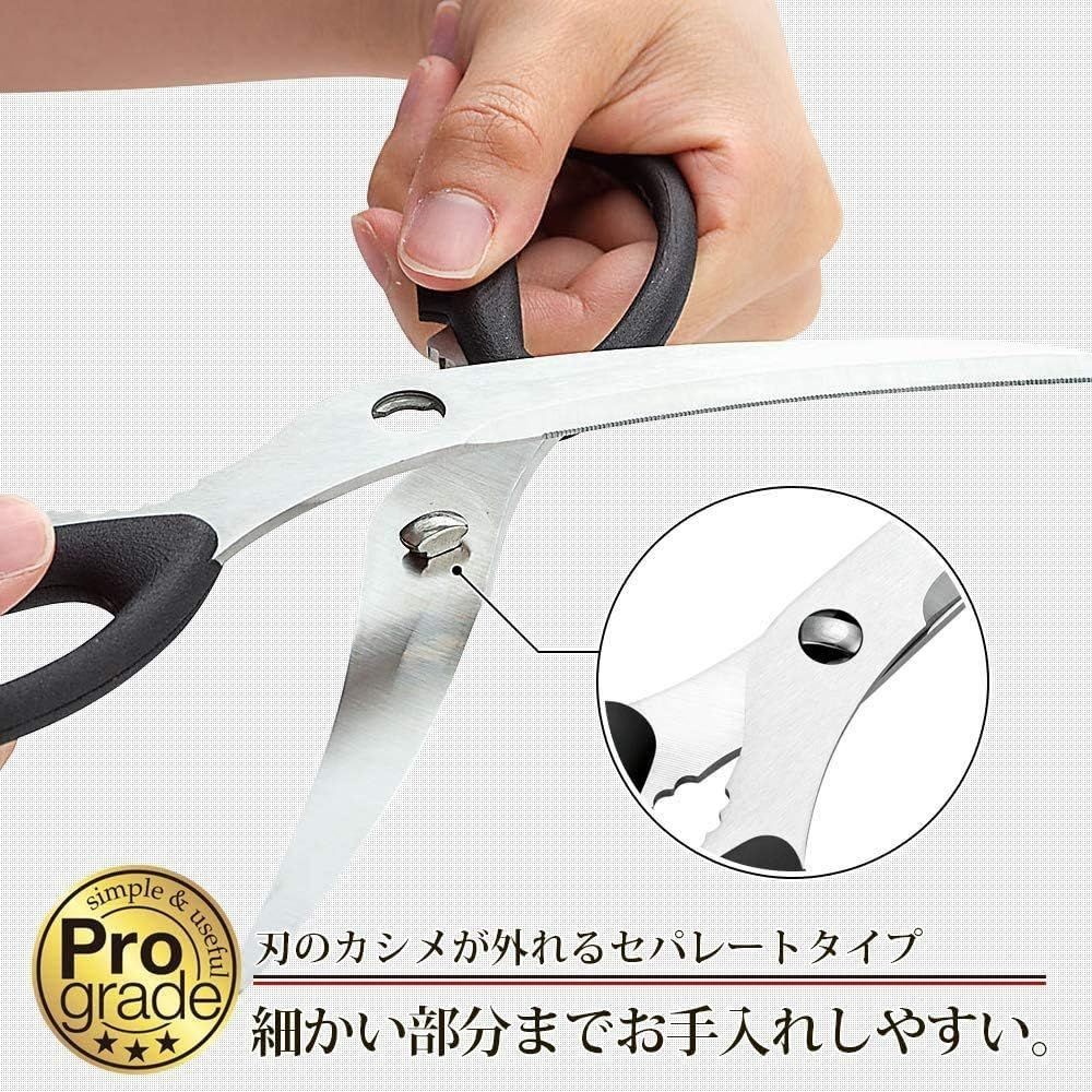 下村工業（Shimomura Kougyou） プログレード　カーブ刃　はさみ　分解式 PG-402, 分解式, PG-402