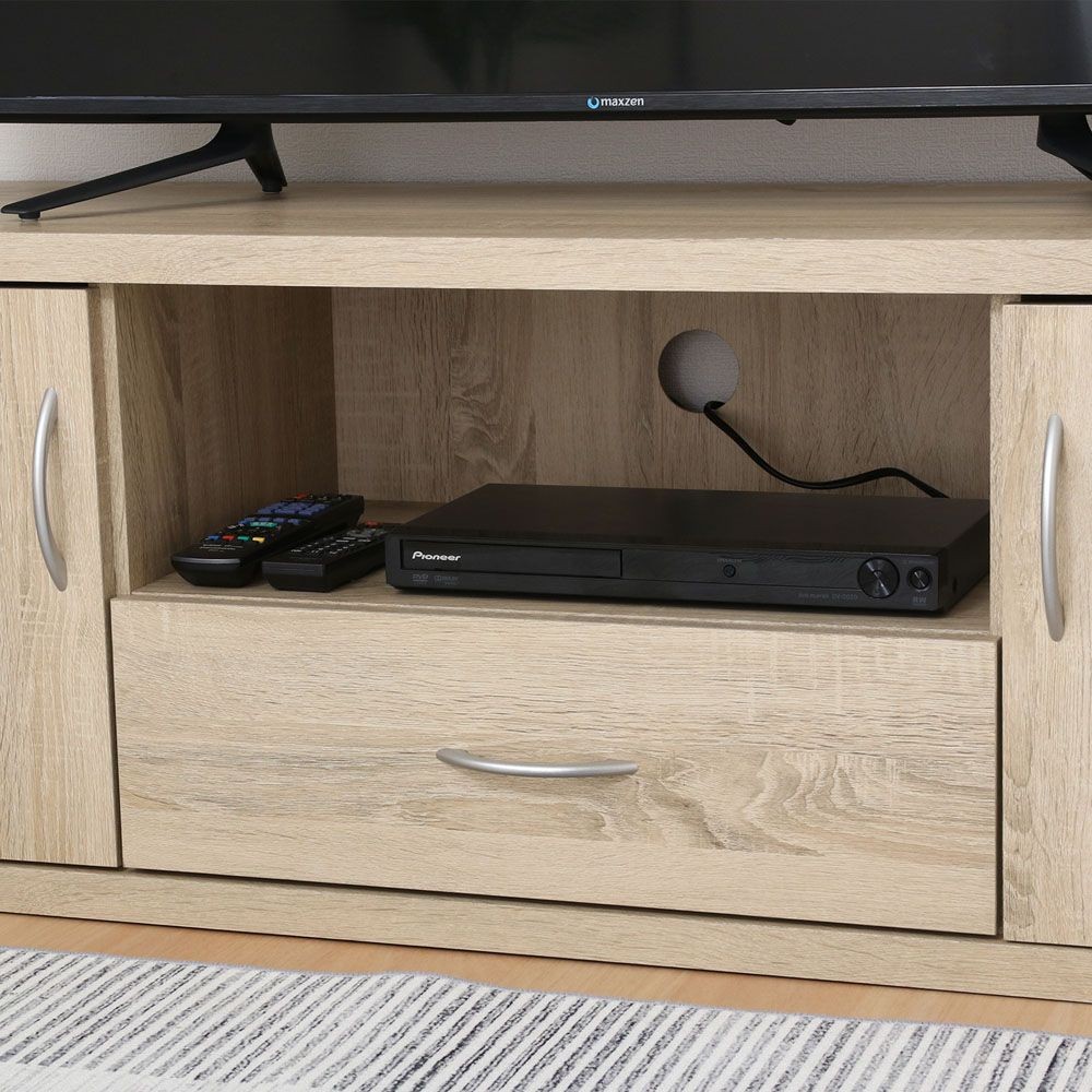 不二貿易 ラルゴ　ワイドローボード　オーク【メーカー直送・代引不可】, オーク, 幅1180mm&times;奥行415mm&times;高さ450mm