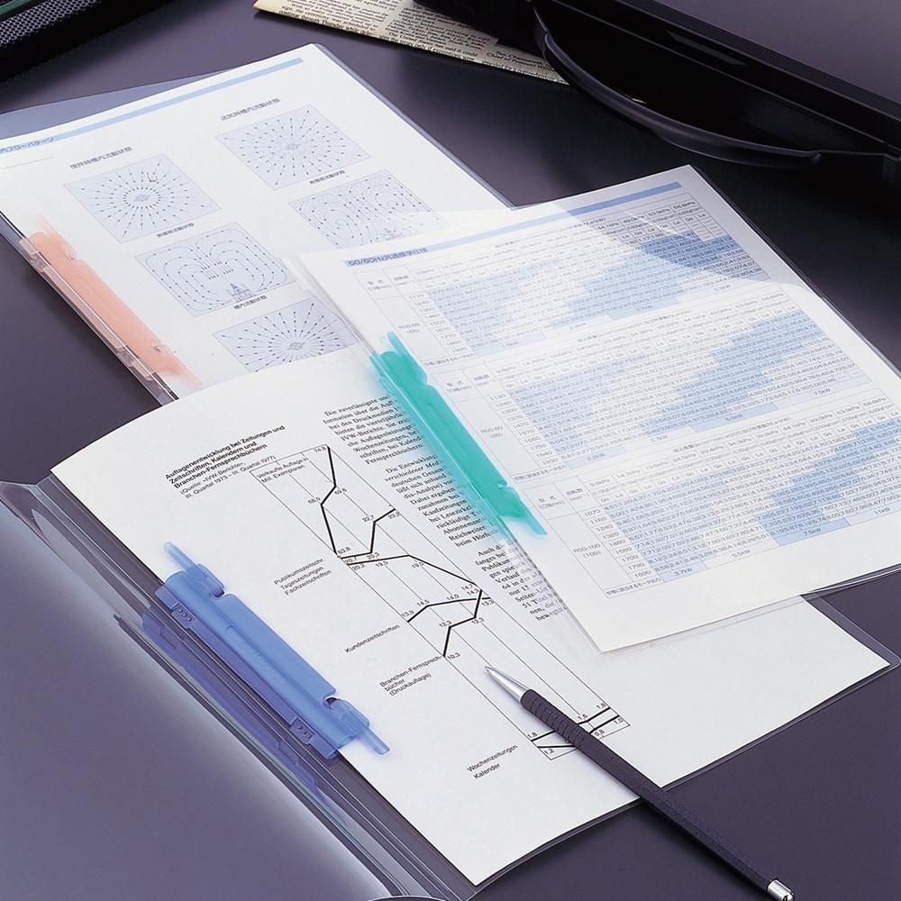 【5個セット】リヒトラブ ルーパーファイル　５Ｐ　青  【メーカー直送・代引不可】, 青, F3006-5Pｱｵ          