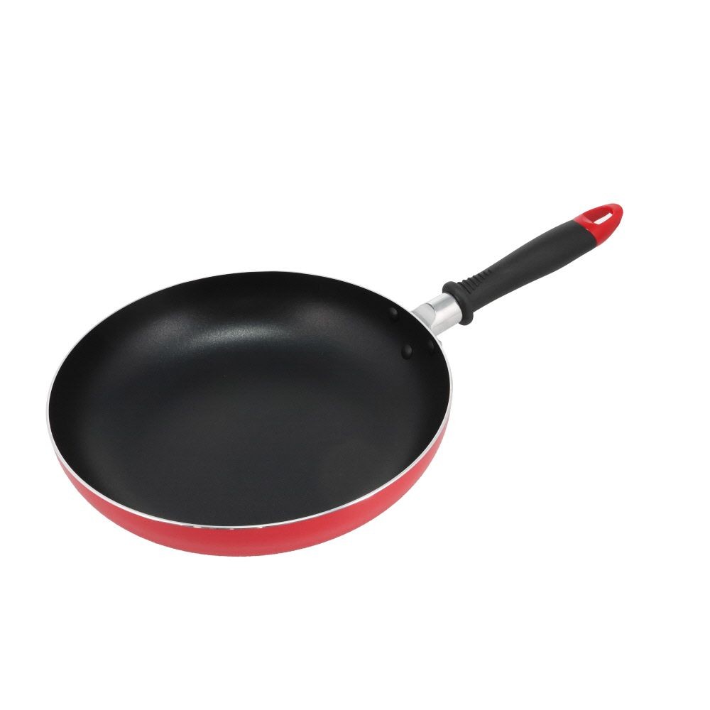 ウィザ WIZ'A 内面フッ素加工フライパン　ガス火用　２６ｃｍ, レッド, 26cm