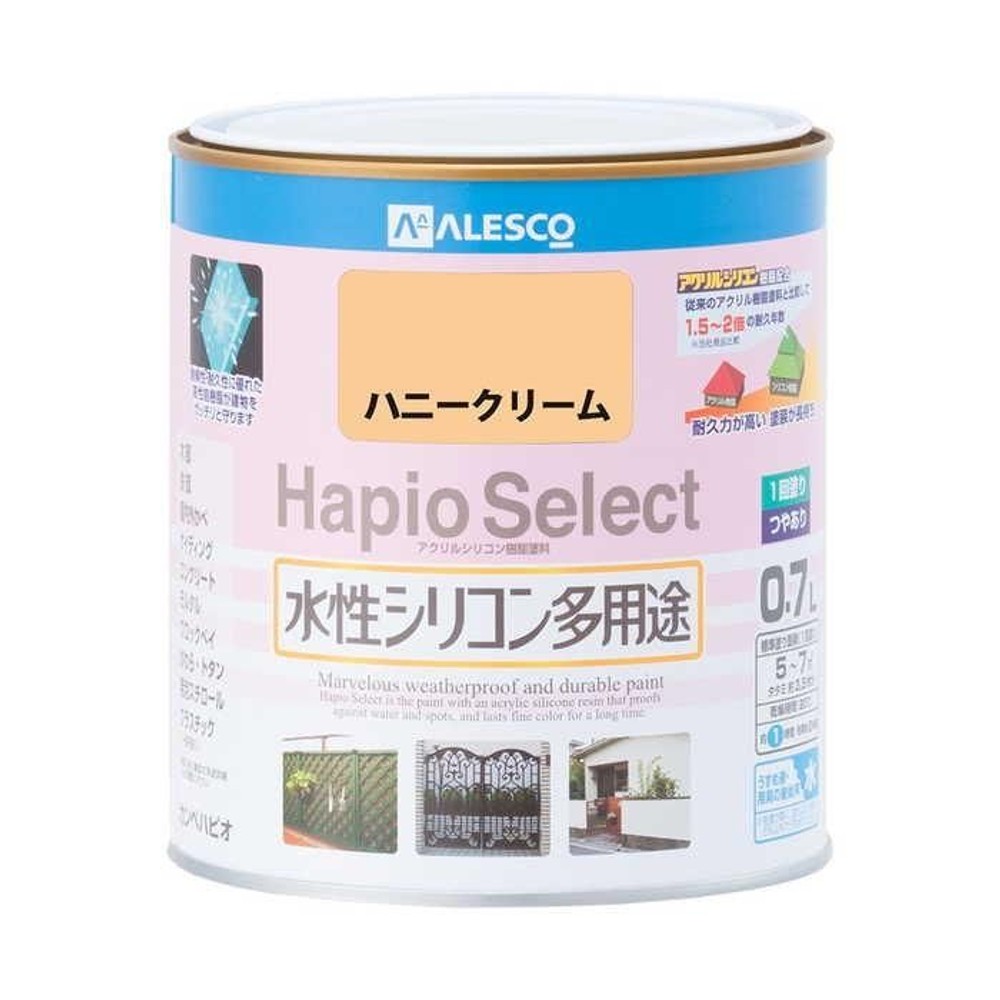 ハピオセレクト　水性シリコン多用途　ハニークリーム　0.7L, ハニークリーム, 0.7L