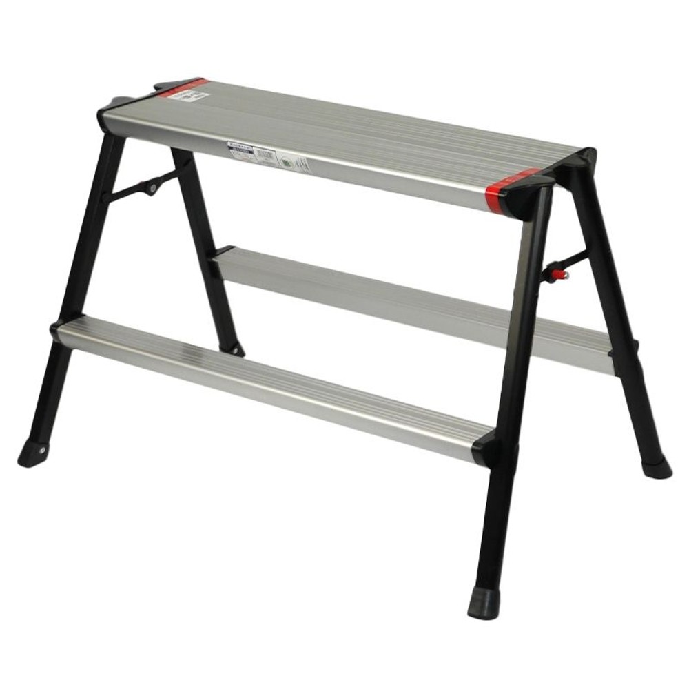 天板が広い踏み台 超広幅 2段, シルバー60cm, 60cm