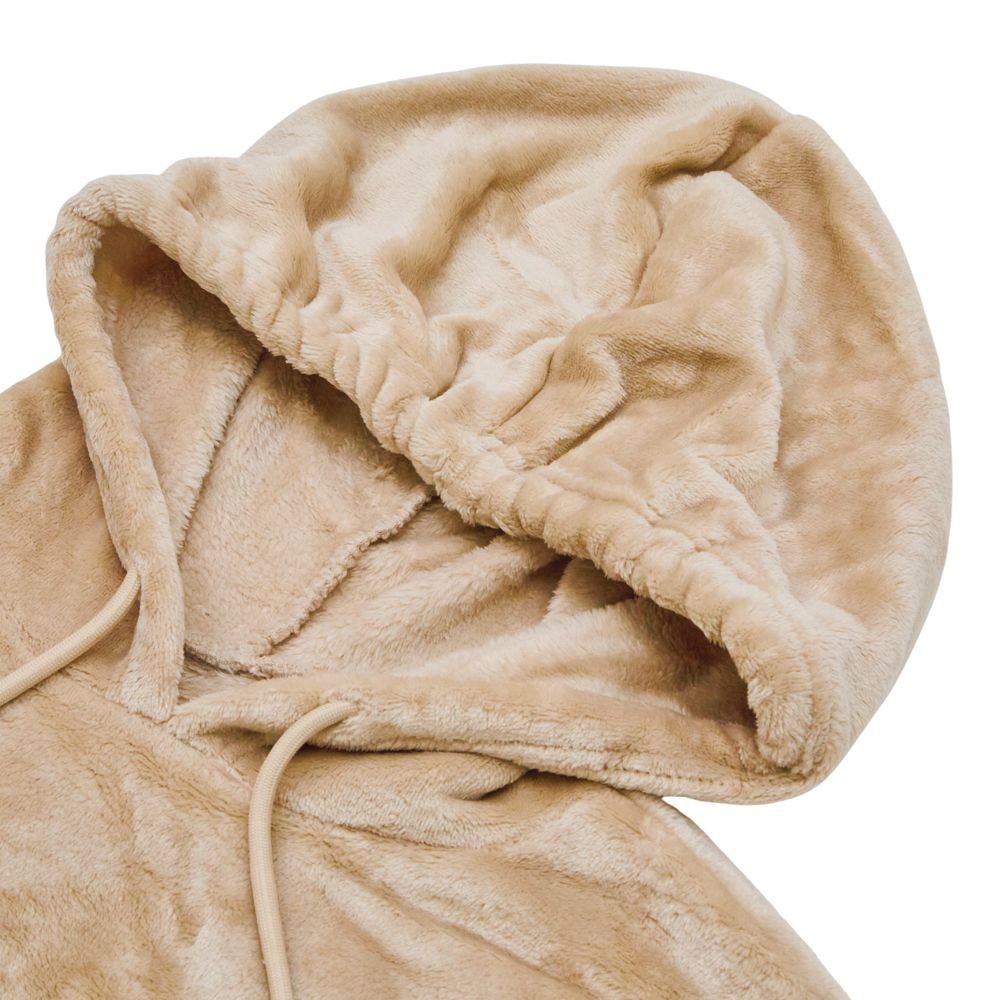 WIZ'A　ウィザ　着る毛布フードタイプＢＥ, ベージュ, 120cm