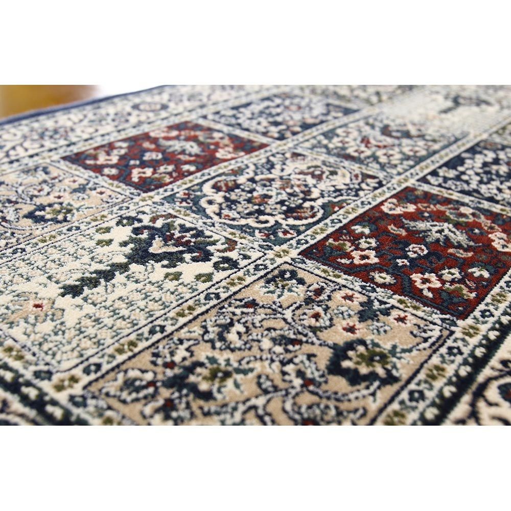 洗える・すべりにくい・抗菌防臭・床暖房対応 60&times;90cm 国産モケットマット MED ネイビー, ネイビー, 60&times;90cm
