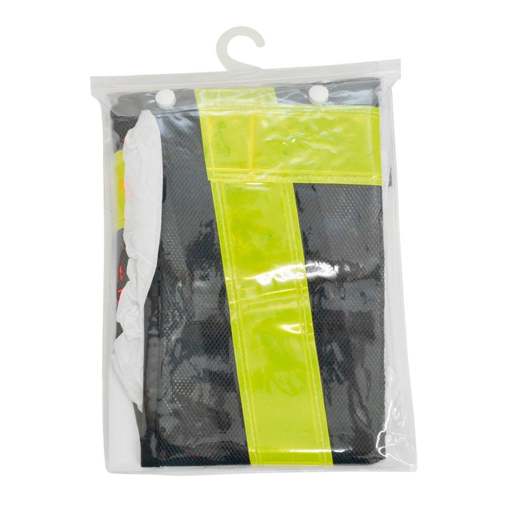 反射ベスト　５ｃｍ幅　ネイビー&times;イエロー, ネイビー, 1枚入り