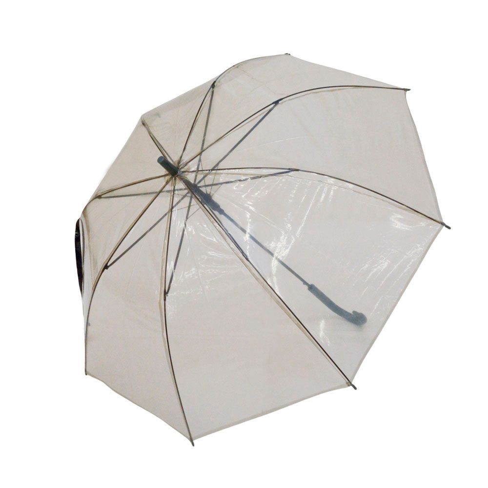ビニール傘ネームハンドル ６０ｃｍ, グレー, 60cm