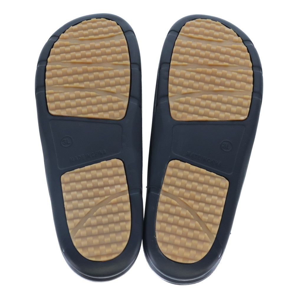 紳士　ＢＭ防滑高弾力　シャワーサンダル　ＢＫＧＹ　３Ｌ, ブラック&times;グレー, 3Lサイズ