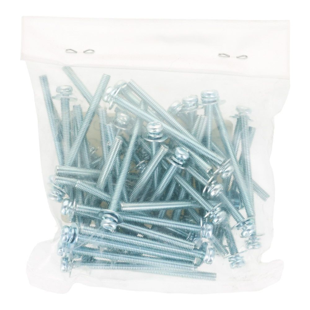 ユニクロ　座金組込ねじ　Ｐー３　Ｍ３&times;４０　５０個入り, ねじ, M3&times;40