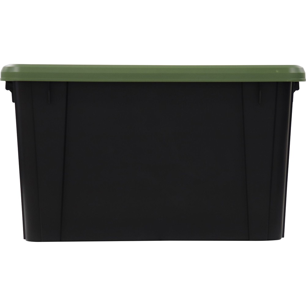 収納ボックス Nタフコン ATC-54-32 フタ付き 幅39×奥行54×高さ31.5cm, カーキ/ブラック, ATC-54-32