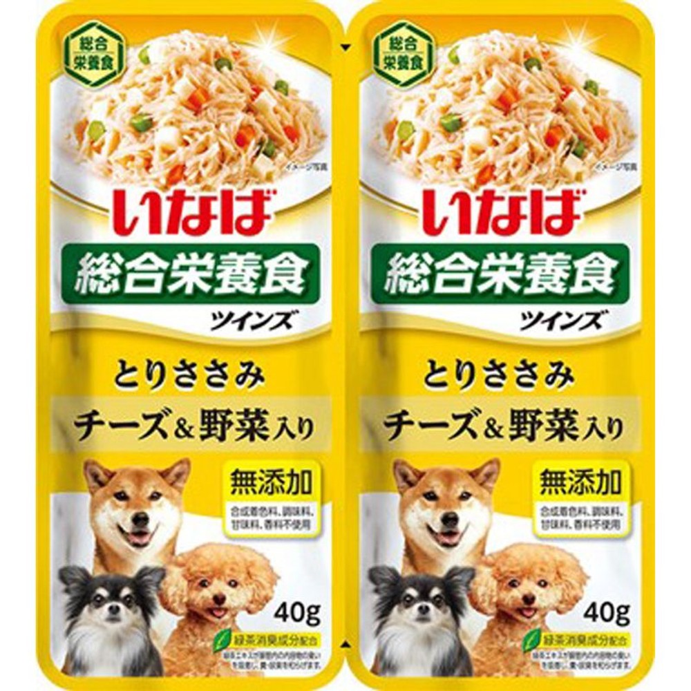 ツインズ　とりささみ　チーズ・野菜40ｇ&times;2Ｐ, チーズ＆野菜, 40g&times;2P