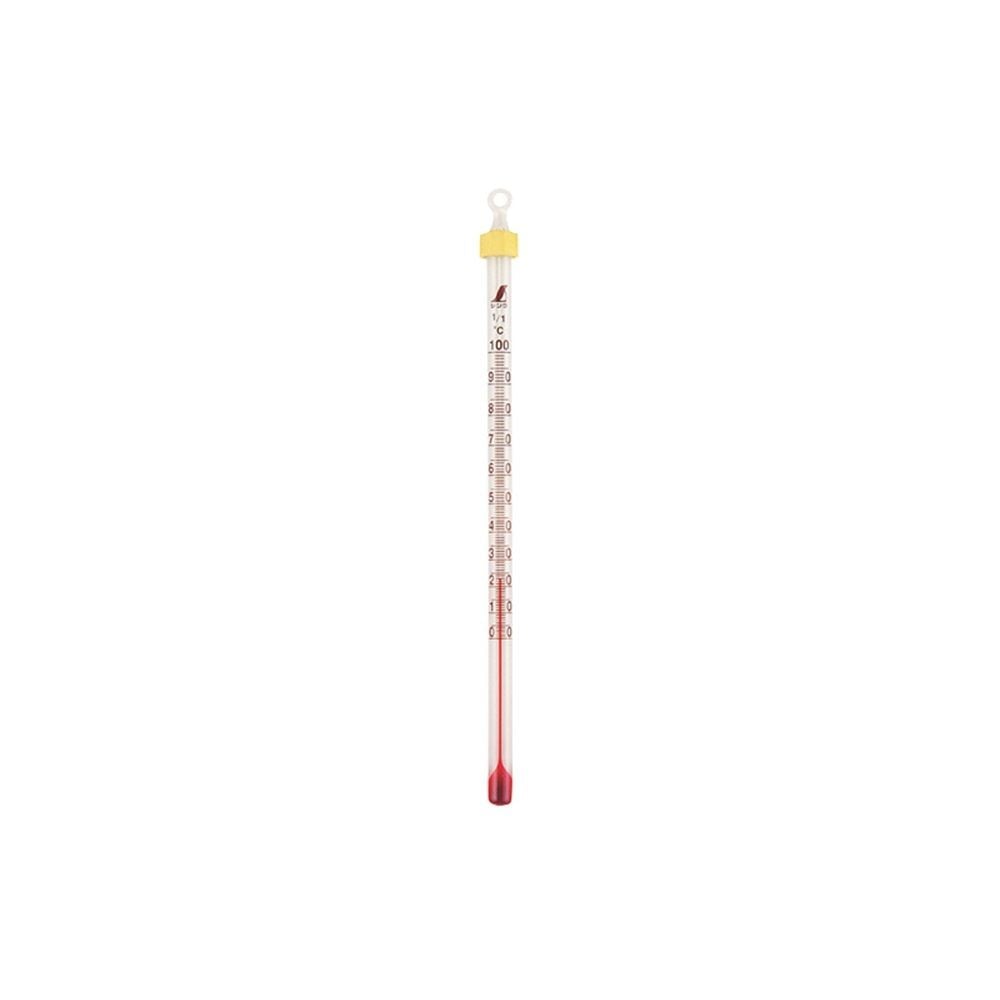 棒状温度計 ガラス製 H-4S 0~100&deg;C 15cm, 72748, 15cm