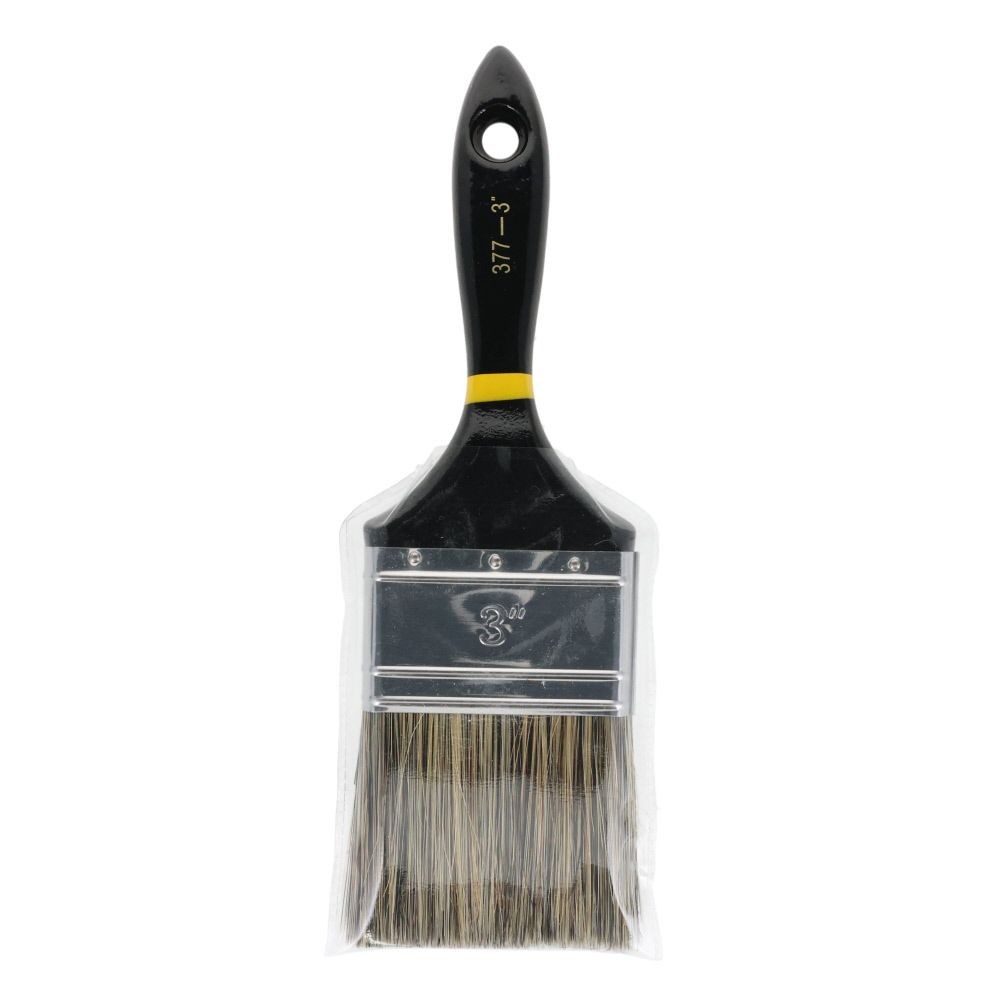 ウィザ WIZ'A ラスター刷毛３７７Ｎ　３インチ, 黒(1), 1本