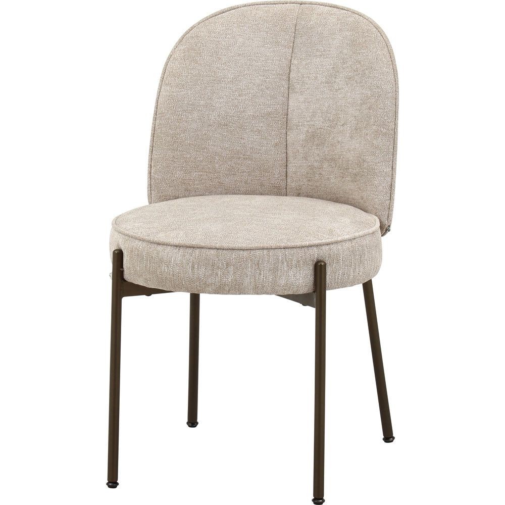 不二貿易 ダイニングチェア　ミオ　ＢＥ【メーカー直送・代引不可】, ベージュ, 幅490mm&times;奥行610mm&times;高さ820mm
