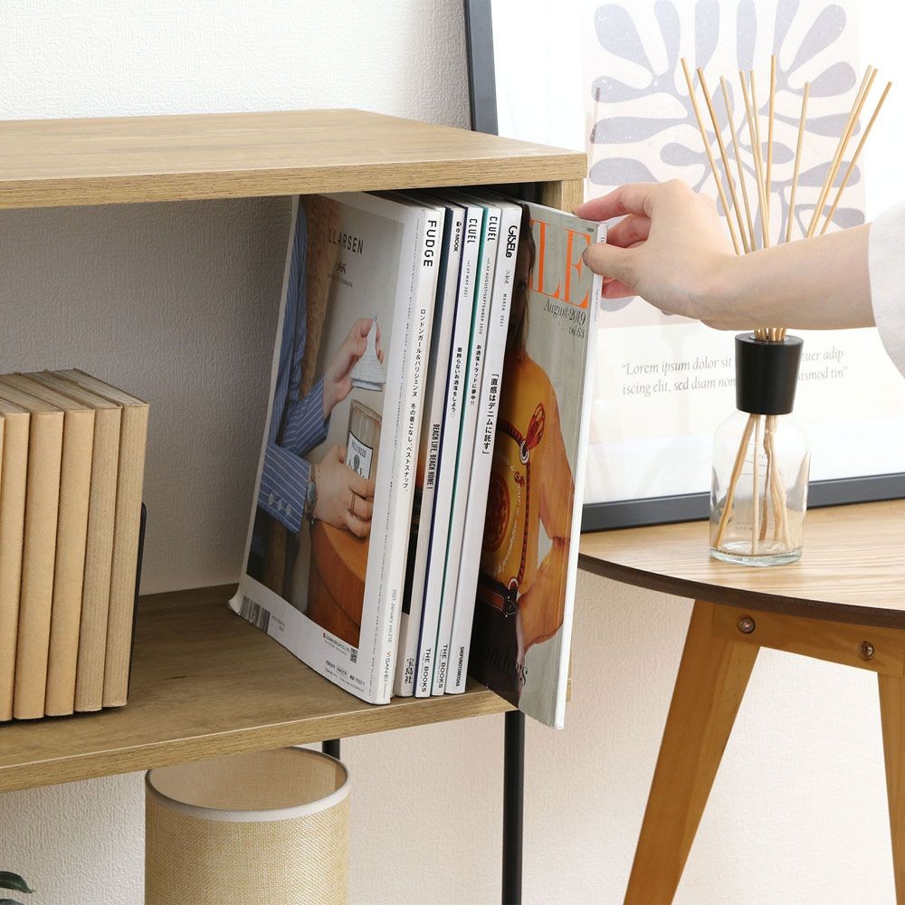 不二貿易 ＥＺＢＯツイストロックＳ型ディスプレイラック３段　ＯＡＫ【メーカー直送・代引不可】, ナチュラル, 幅600mm×奥行300mm×高さ745mm