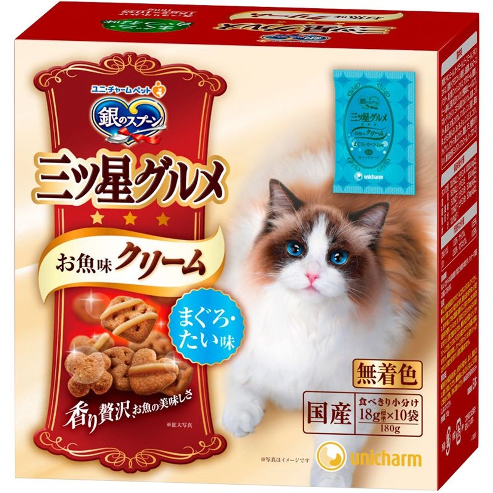 三ツ星グルメ お魚味クリーム　まぐろ・たい 180ｇ, まぐろ・たい, 180g