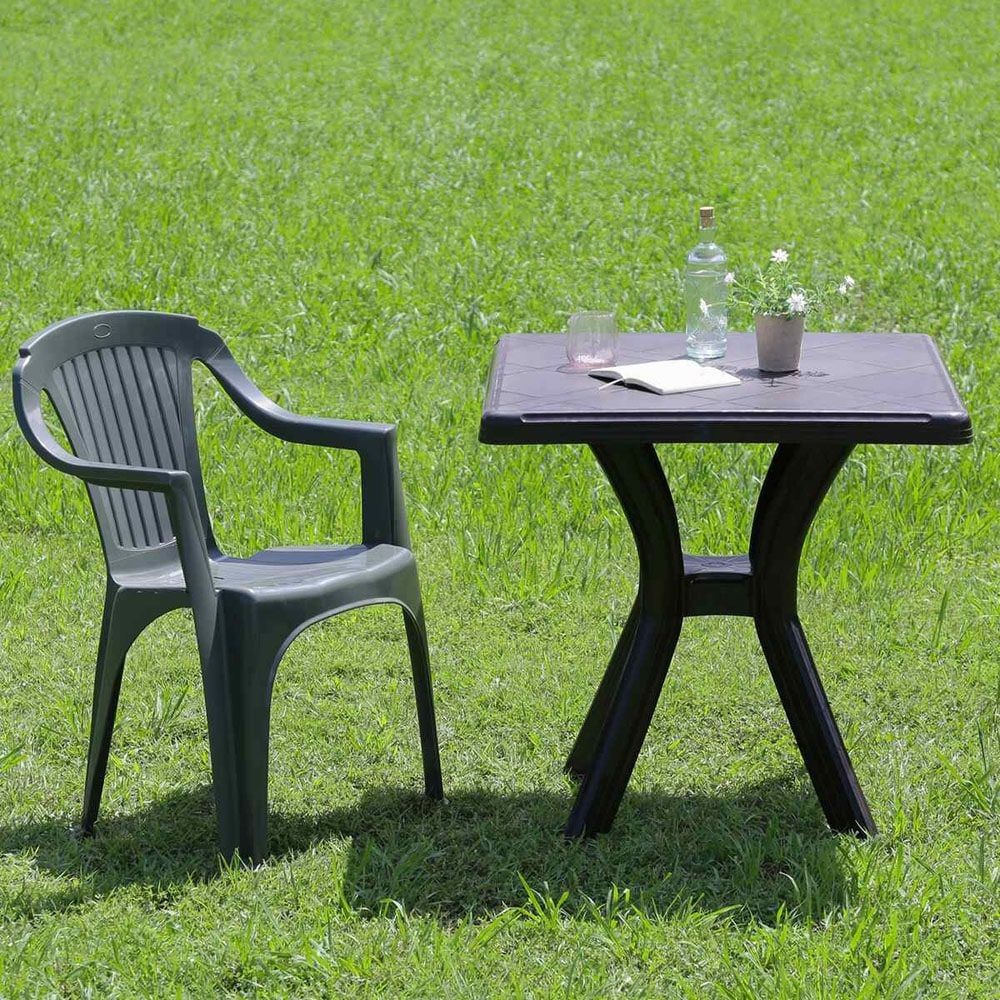 ＰＣ　スクエアテーブル　アンジェロ　ブラウン（12284）【メーカー直送・代引不可】, ブラウン, 730×730