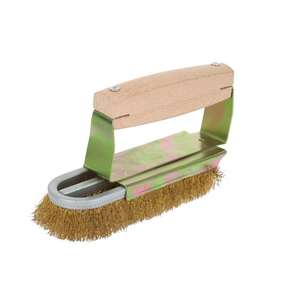 チャンネルブラシ　Ｄ型　真鍮, 真鍮, D型