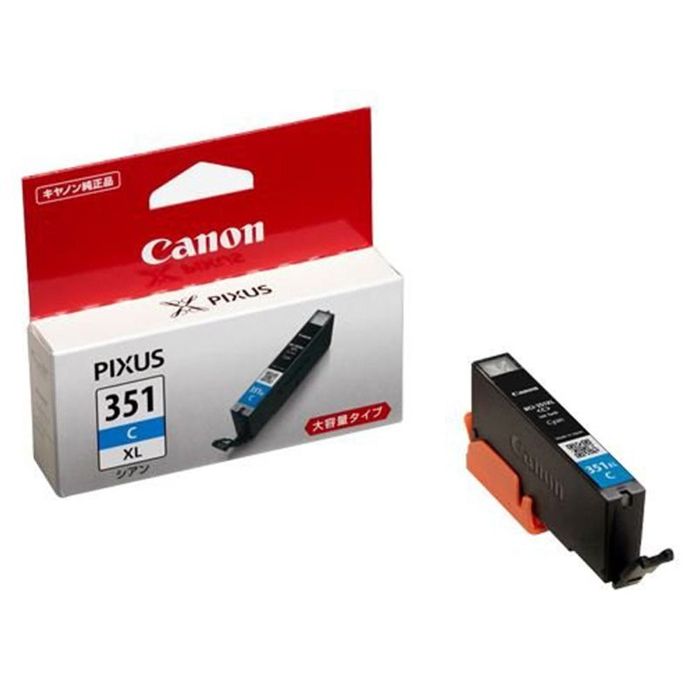 ＣＡＮＯＮ　ＢＣＩー351ＸＬＣ（大容量）シアン　純正, シアン, 大容量