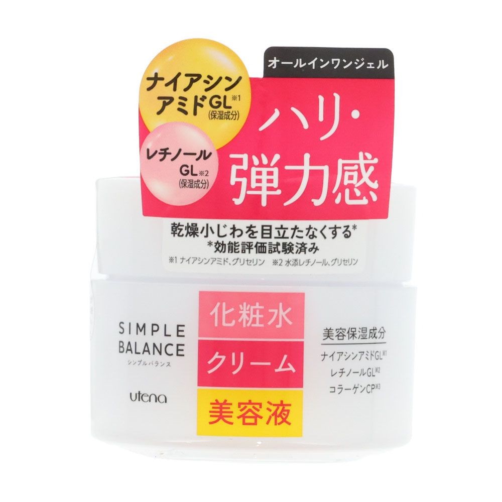 ウテナ　シンプルバランス　ハリ・つやジェル　１００ｇ, 保湿ジェル, 100g