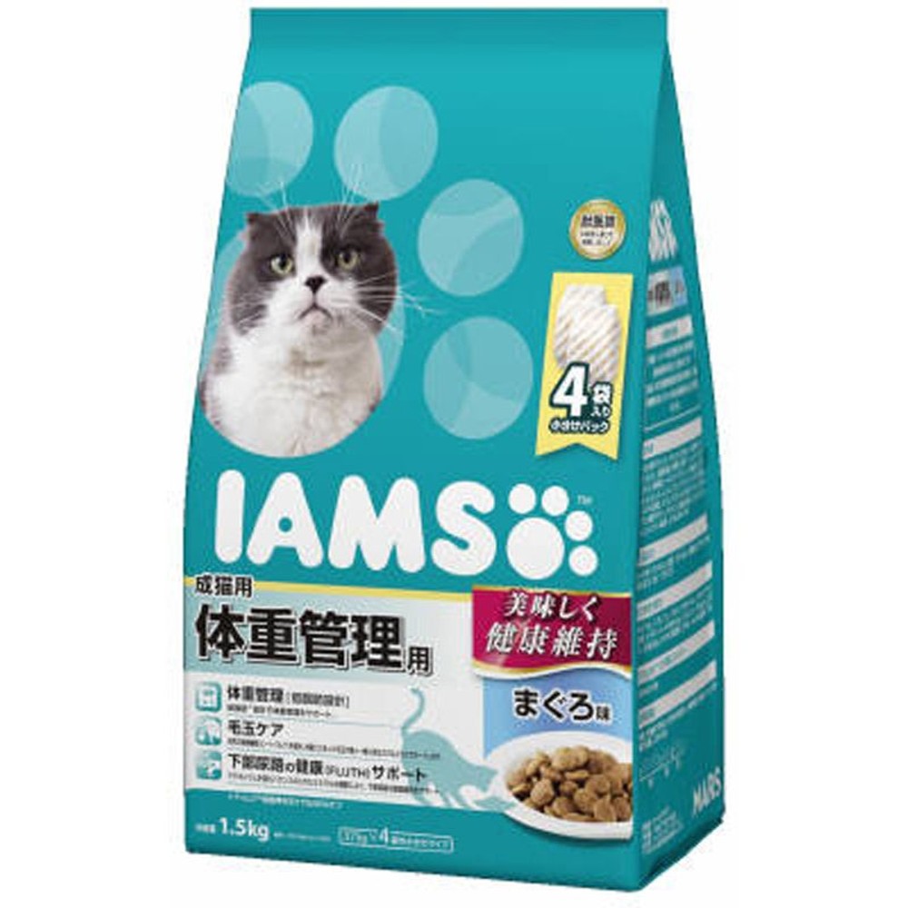 アイムス　成猫用体重管理まぐろ1．5ｋｇ, まぐろ, 1.5kg