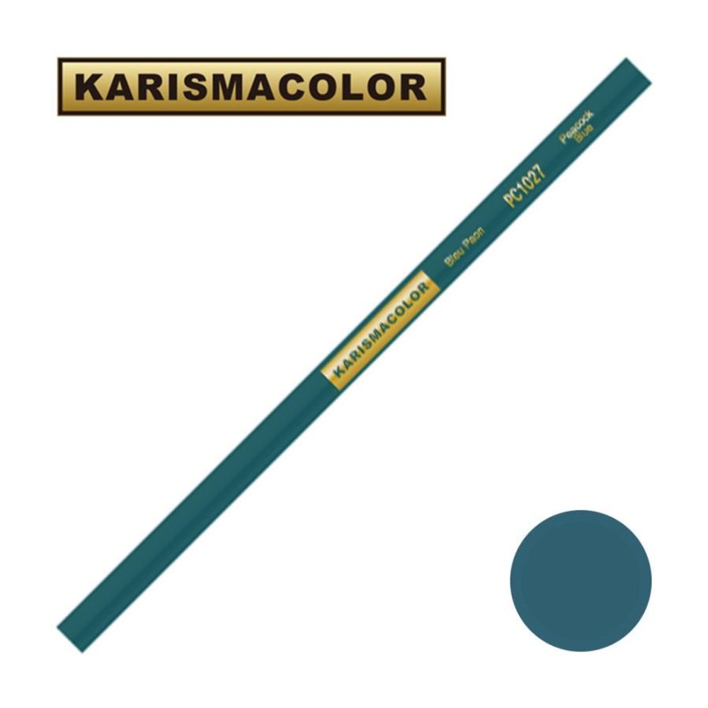 サンフォード カリスマカラー 色鉛筆 PC1027 Peacock Blue ピーコックブルー (SANFORD KARISMA COLOR), PC1027 Peacock B, サンフォードカリスマカラー色鉛筆