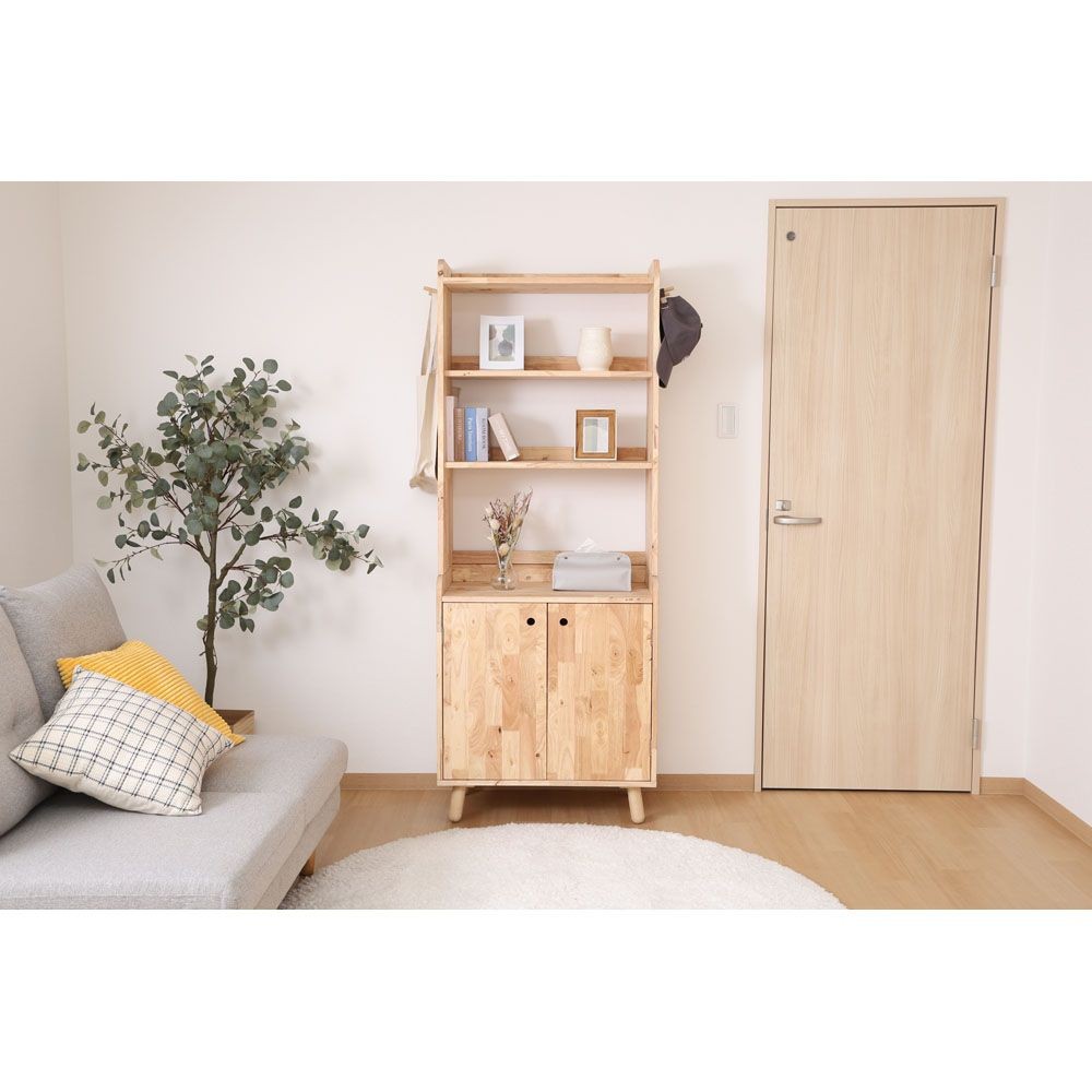 不二貿易 ＮＳ　壁面収納ユニット　ボトムキャビネット【メーカー直送・代引不可】, ナチュラル, 幅700mm&times;奥行400mm&times;高さ800mm