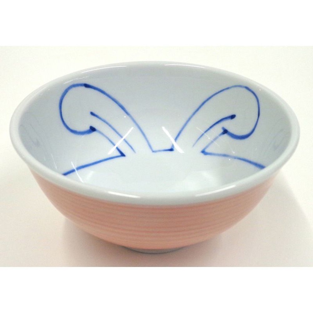 軽量飯碗　内絵うさぎ, 赤, その他サイズ１