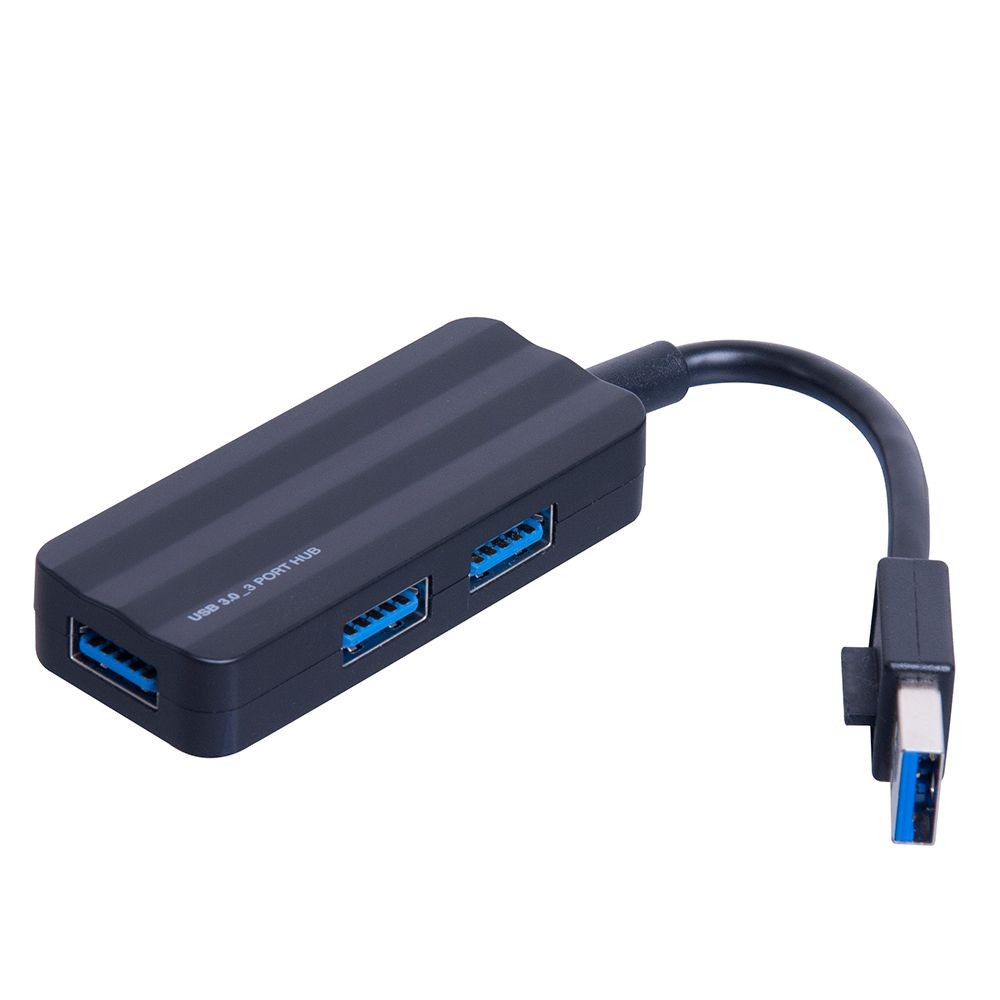 USB3.0　3ポートハブ　ブラック, ブラック, 7cm