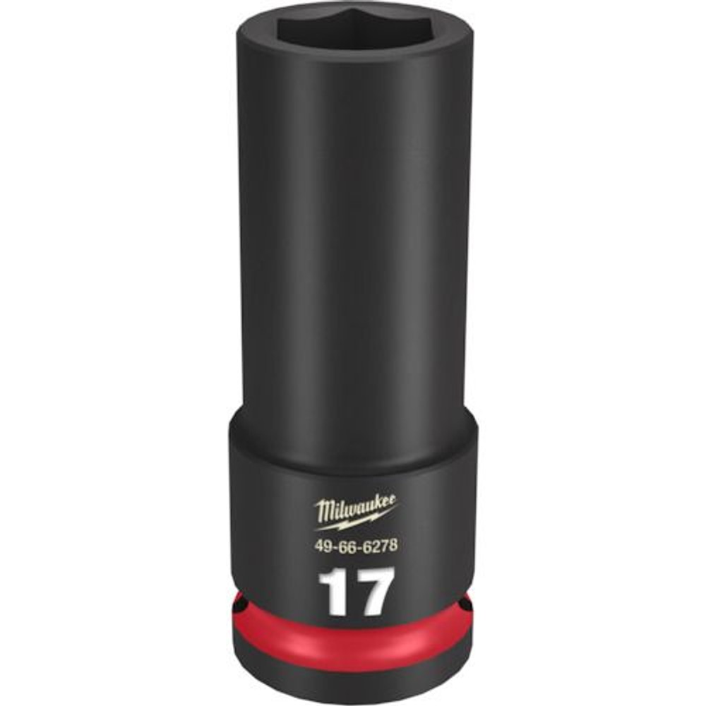 milwaukee SHOCKWAVE IMPACT DUTY ディープインパクトソケット 1/2インチ(12.7mm)角 17mm, 49-66-6278, 17mm