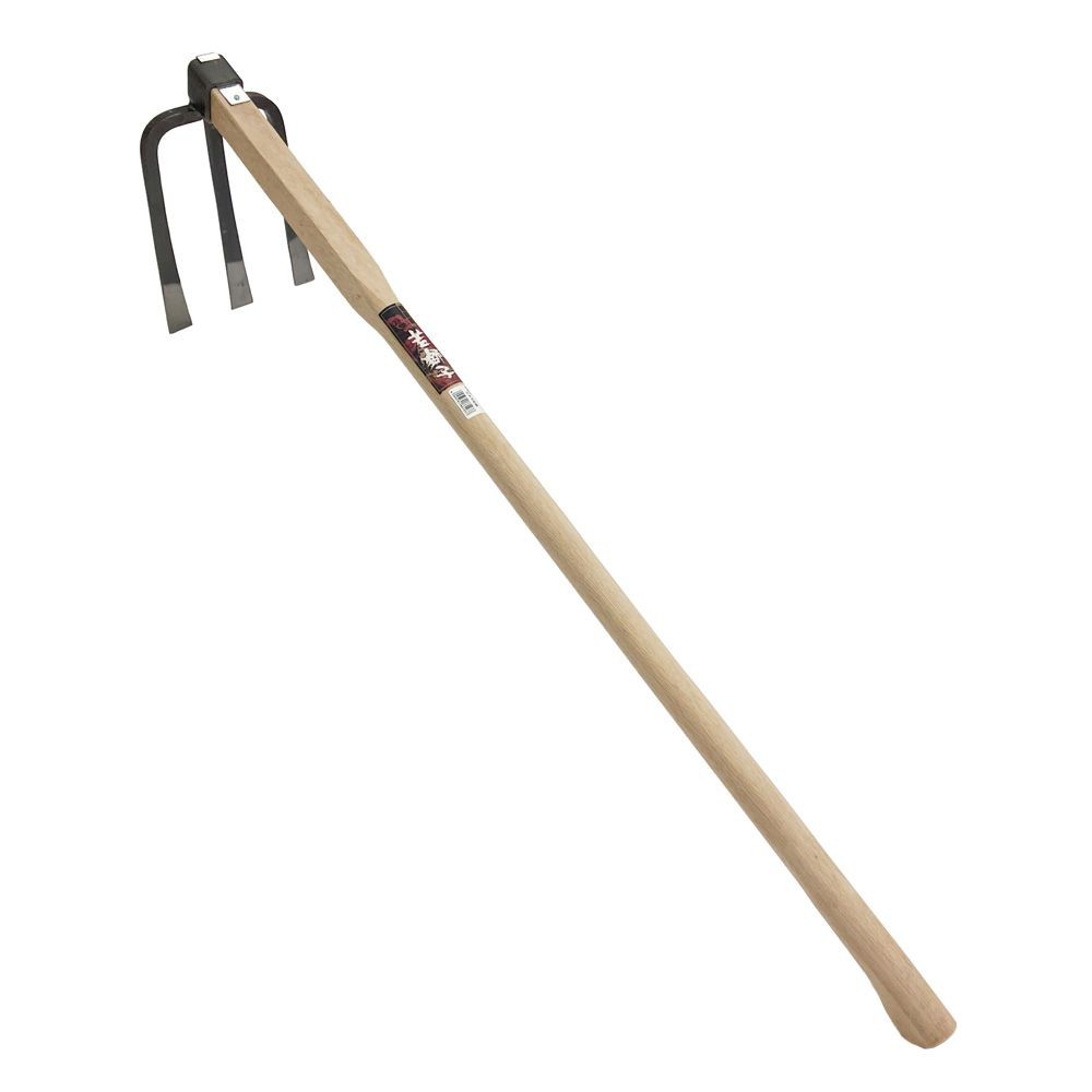 若獅子 木柄三本鍬, 木柄三本鍬, 幅185mm&times;奥行1050mm&times;高さ285mm