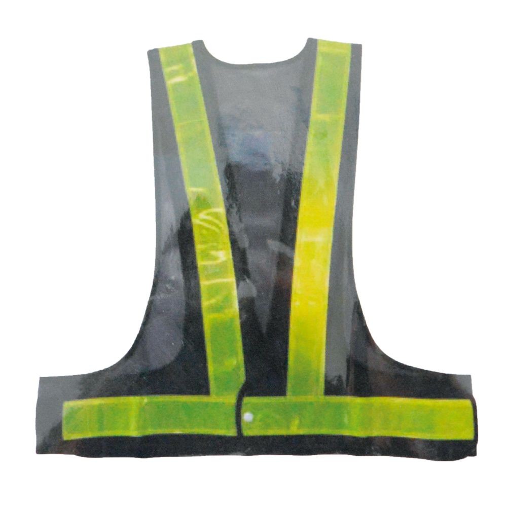 反射ベスト　５ｃｍ幅　ネイビー&times;イエロー, ネイビー, 1枚入り