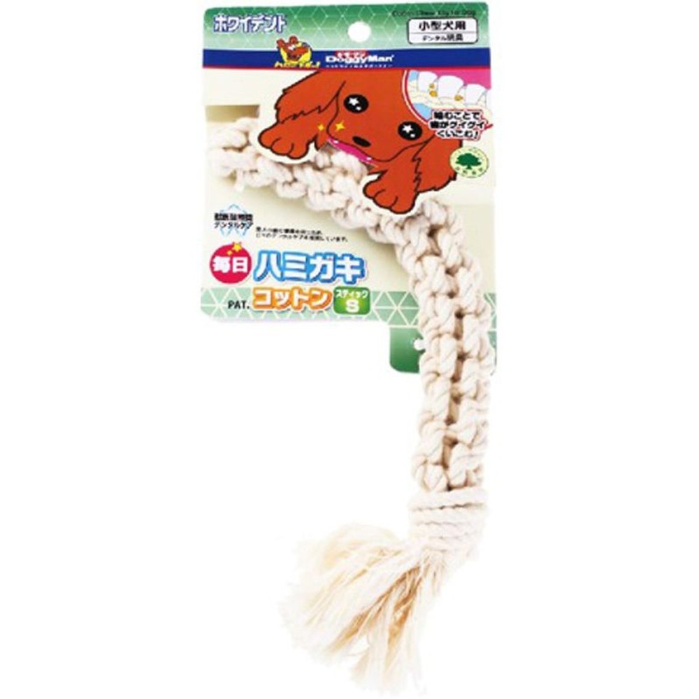 ドギーマン　毎日ハミガキコットン　スティック, キナリ（mini）, ミニサイズ