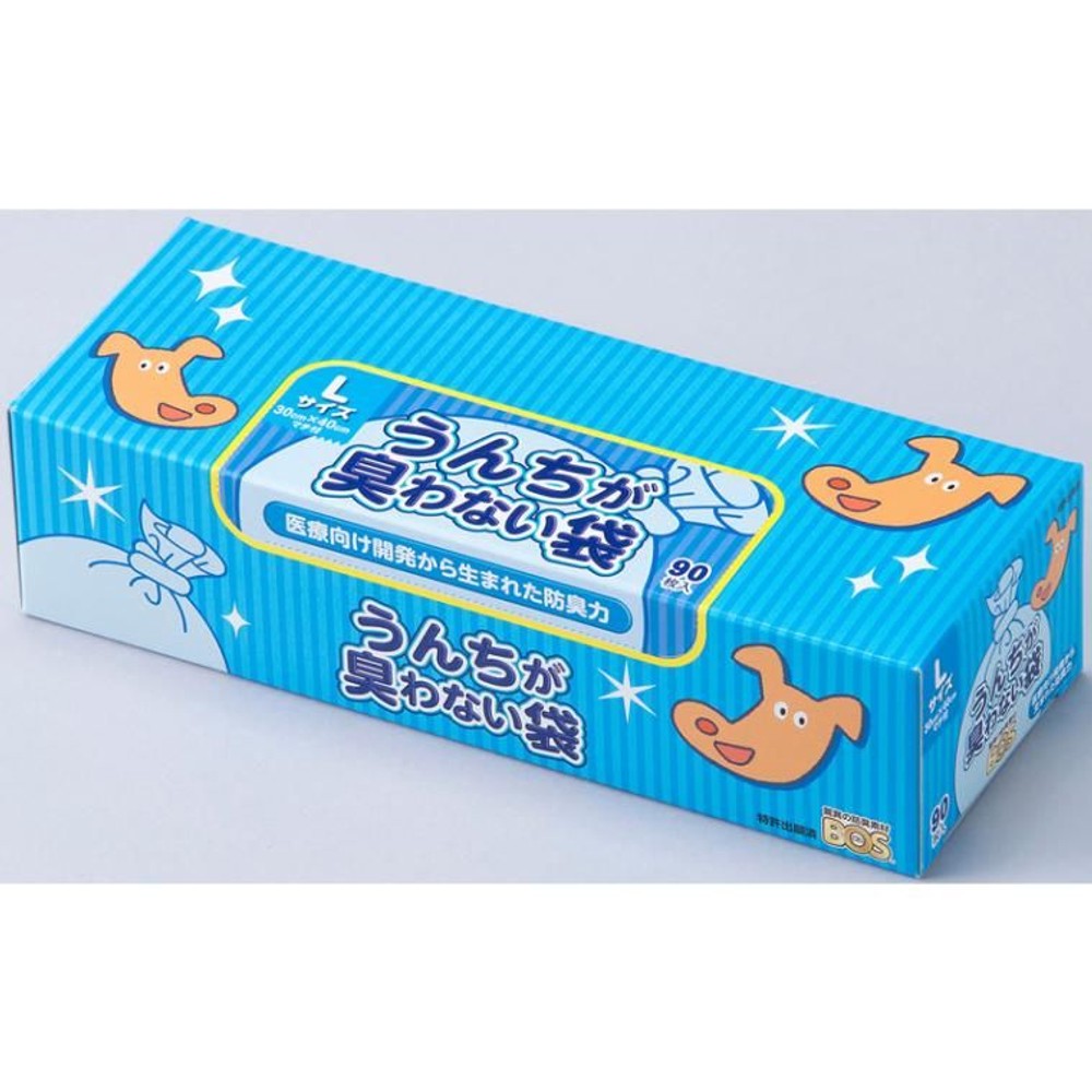 うんちが臭わない袋     BOSペット用     Lサイズ     90枚入, 90P, L