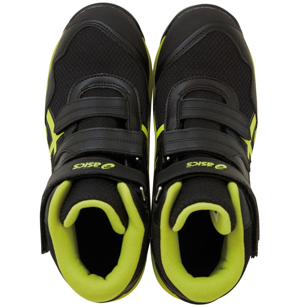 アシックス（ASICS） ウィンジョブCP216 ブラック×ネオンライム, ブラック×ネオンライム, 25.5cm