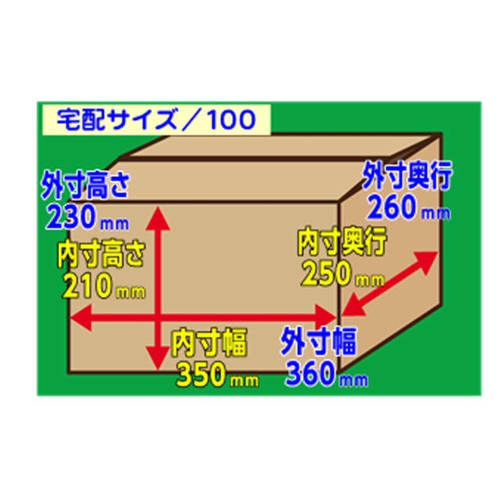 １　ダンボール　３５０×２５０×２１０, -, 100