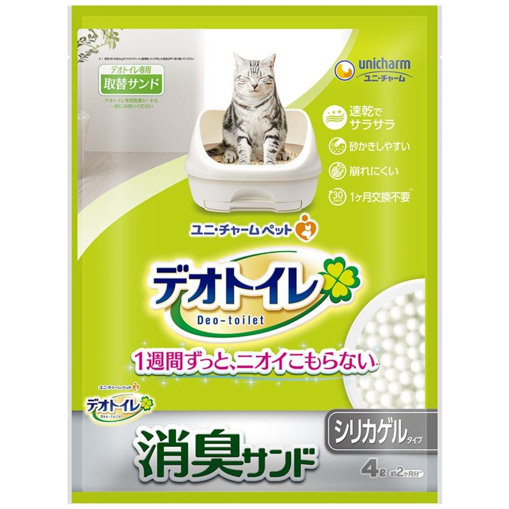 ユニチャーム　デオトイレ取替え　専用　消臭サンド　4Ｌ, その他カラー１, その他サイズ１