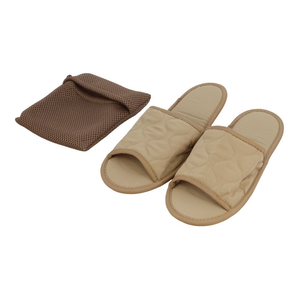 洗える携帯スリッパ, ブラウン, 約23〜25cm