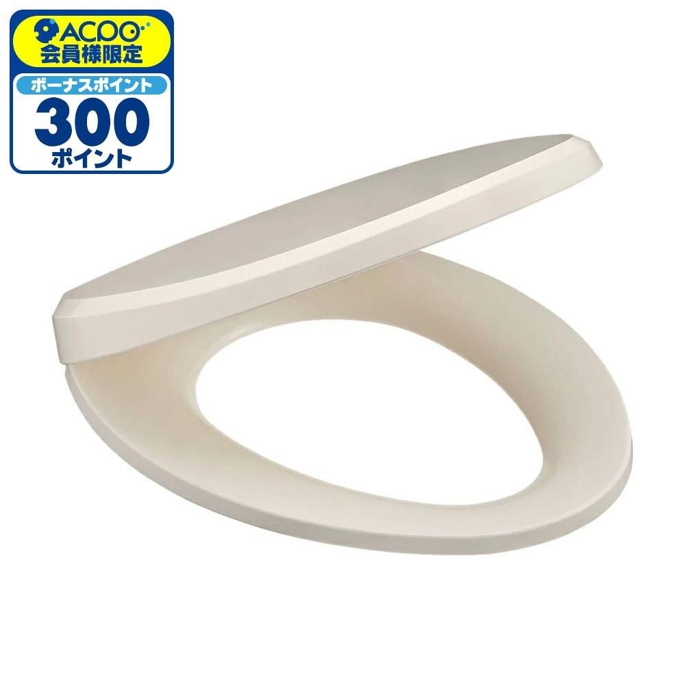 サンエイ SANEI 前丸便座 PW9032-I アイボリー, アイボリー, 幅388mm&times;奥行480mm&times;高さ62mm