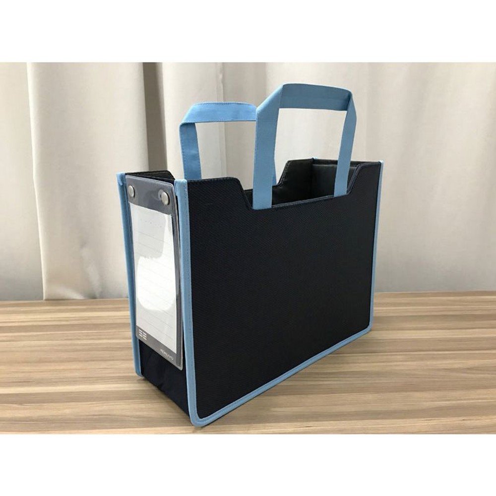 コクヨ　S2トート型ファイルボックス　ブルー, ネイビー×ブルー, -