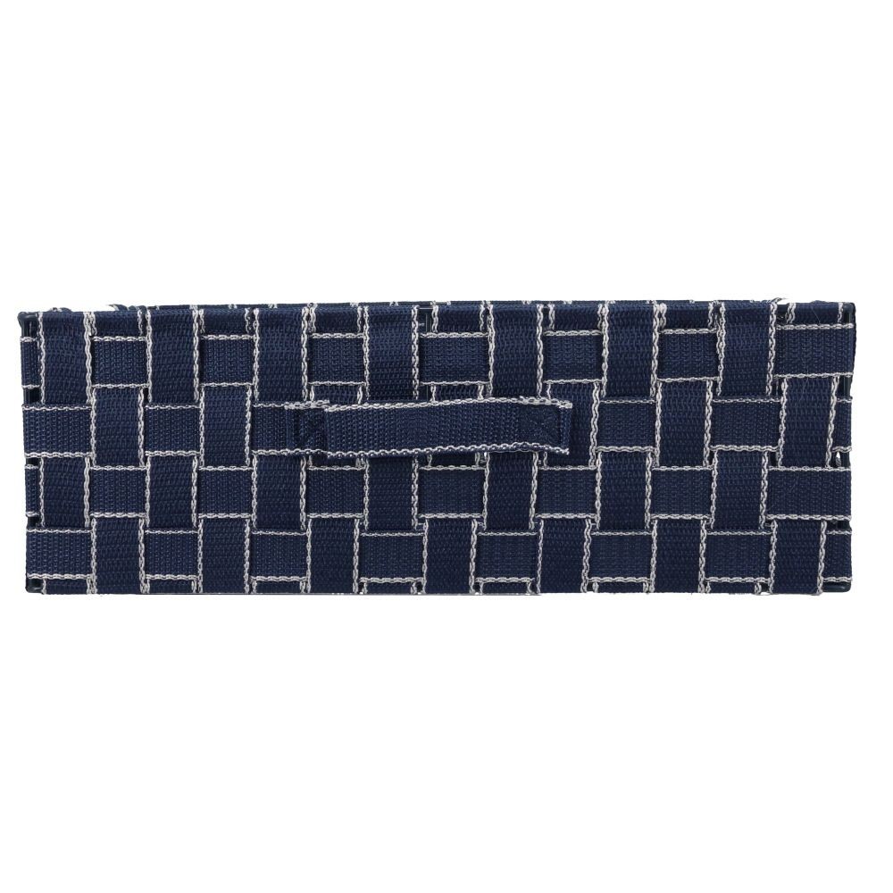 ステンレス取手ＰＰボックス　スクエアＭ横, ネイビー, スクエアM横