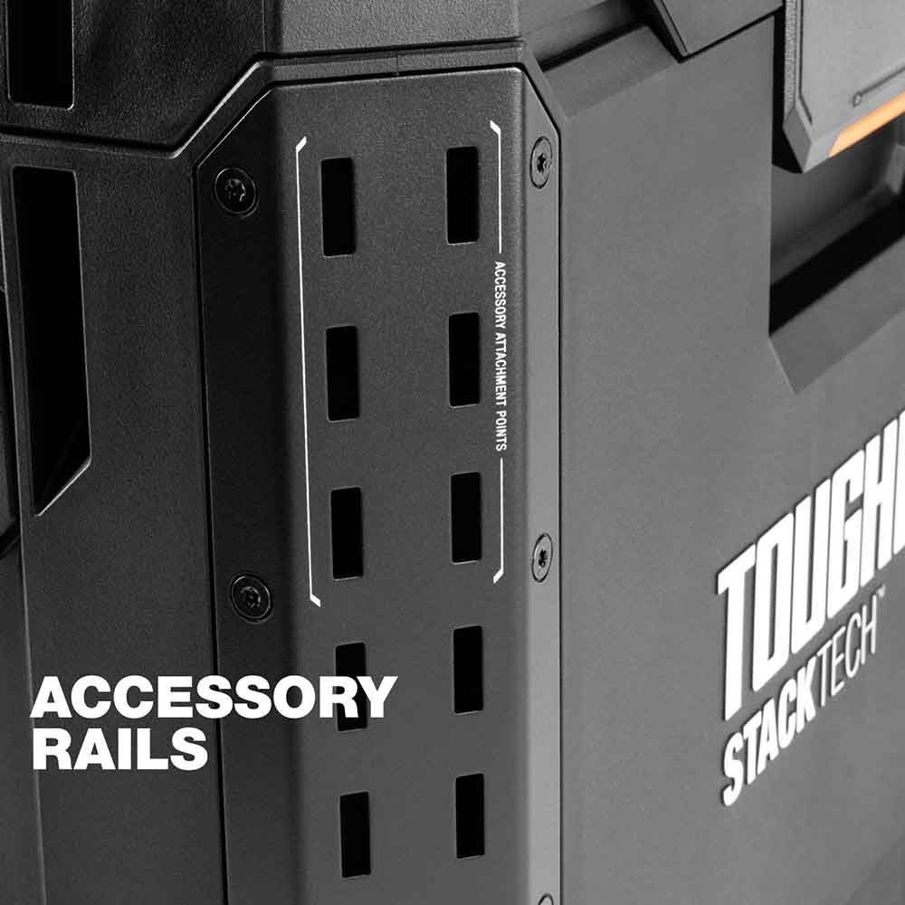 【数量限定】TOUGHBUILT（タフビルト）STACK TECH(スタックテック)　ツールボックス50, ブラック, TB-B1-B-50