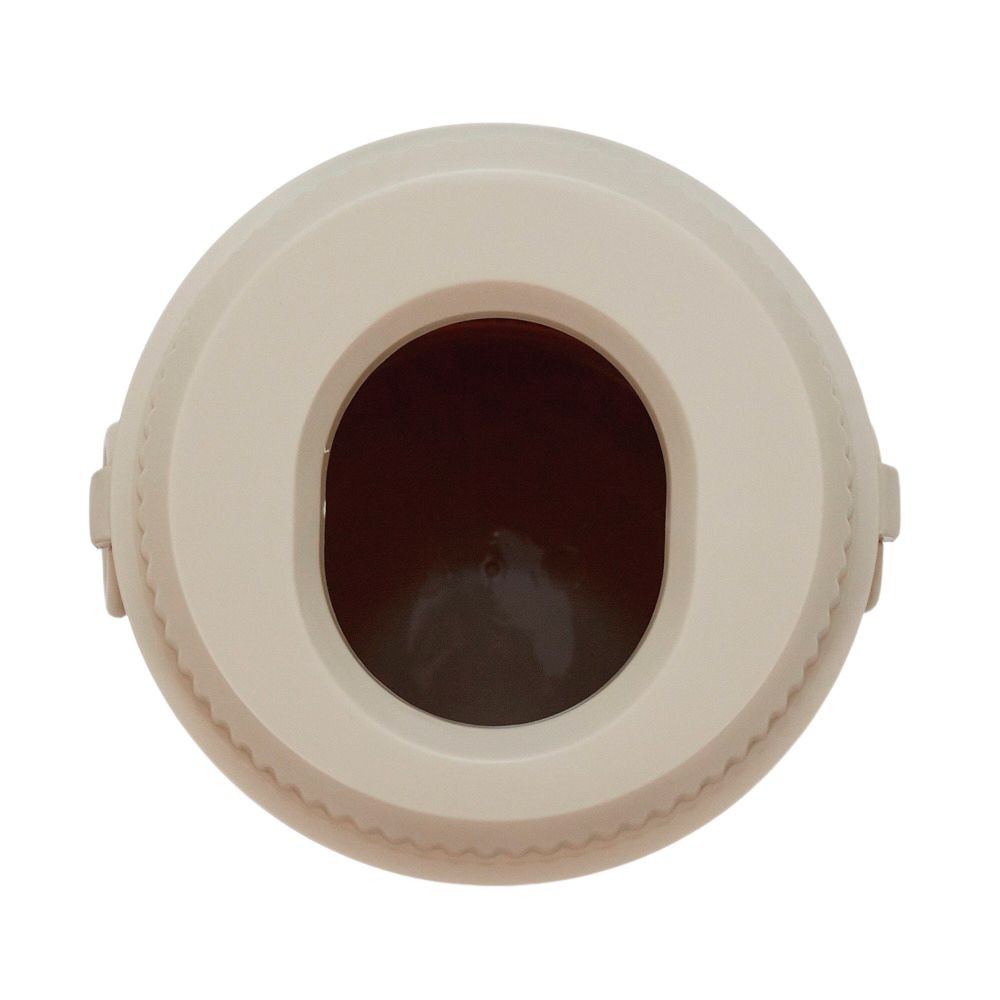 中が見えにくいフタ付くず入れ, ベージュ, 6.0L