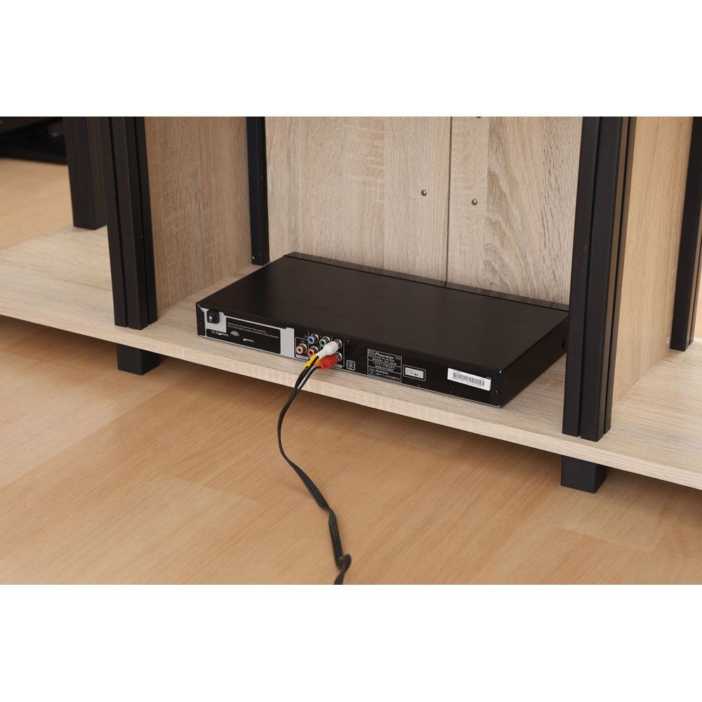 不二貿易 フィット　ハイＴＶラック　オーク【メーカー直送・代引不可】, オーク, 幅1100mm&times;奥行295mm&times;高さ589mm