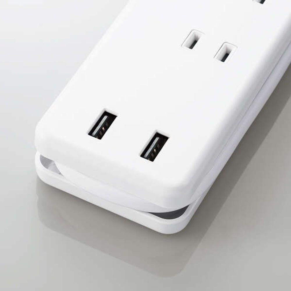 モバイルUSBタップ MOT-U12-2302WH, ホワイト, 0.25ｍ